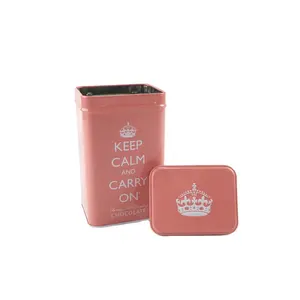 Rectangular drinking chocolate tin box Premium tin can Metal box for chocolate Tin factory