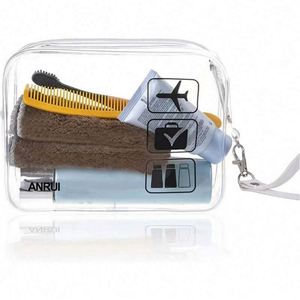 Bolsa de Maquillaje Transparente de PVC para Viaje, Impermeable, para Cosméticos y Artículos de Aseo, con Logotipo Personalizado - Product Image 2