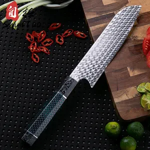 chinese hammered full tang fishing ceramic 110layer demascus cutter cleaver bone chopper fillet gyuto santoku knife set for sale