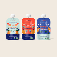 Pochette Flexible Blanche et Noire Personnalisée avec Bec Verseur pour Jus, Boissons, Liquides Alimentaires – Emballage Réutilisable et Sachet Doypack avec Succion