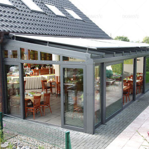 Offre Spéciale Double Serre En Verre <span class=keywords><strong>Solarium</strong></span> En Aluminium Salle De Soleil Cour De Jardin Balcon Salle De Soleil Salle De Verre Toit En Verre - Product Image 1