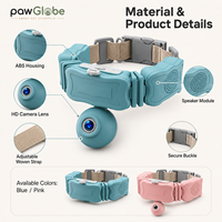 Collier GPS pour animaux de compagnie avec caméra 4G WiFi vidéo 1080P, clôture électronique, localisation en temps réel pour chiens et chats, promenade, randonnée, voyage