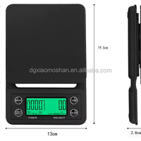Timbangan Kopi Digital 5kg/0.1g dengan Timer ABS Timbangan Makanan Dapur Rumah Tangga Bertenaga Baterai