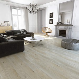 Plancher en bois massif de chêne de haute qualité 12 mm/15 mm Design moderne Écologique Imperméable Installation facile Valinge Cuisine Extérieur - Product Image 1