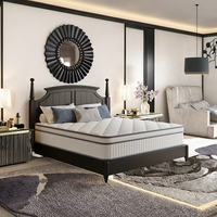Matelas Orthopédique Moderne Confortable et Écologique en Tissu Tricoté, Taille King/Queen, avec Sommier en Gel Solide et Matelas à Ressorts Ensachés en Latex
