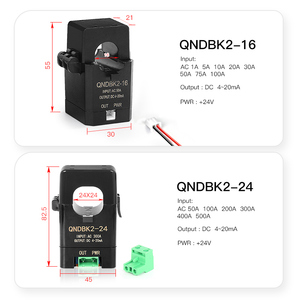 Sensore di Corrente a Nucleo Diviso 2.5V 2V 1.65V 0.625V QNHCK2-16 10A 20A 50A 100A DC Trasduttore di Corrente a Effetto Hall Trasformatore a Pinza CT - Product Image 6