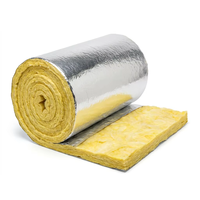 Isolation de conduits en laine de verre pour CVC acoustique, rouleaux personnalisables OEM avec revêtement aluminium