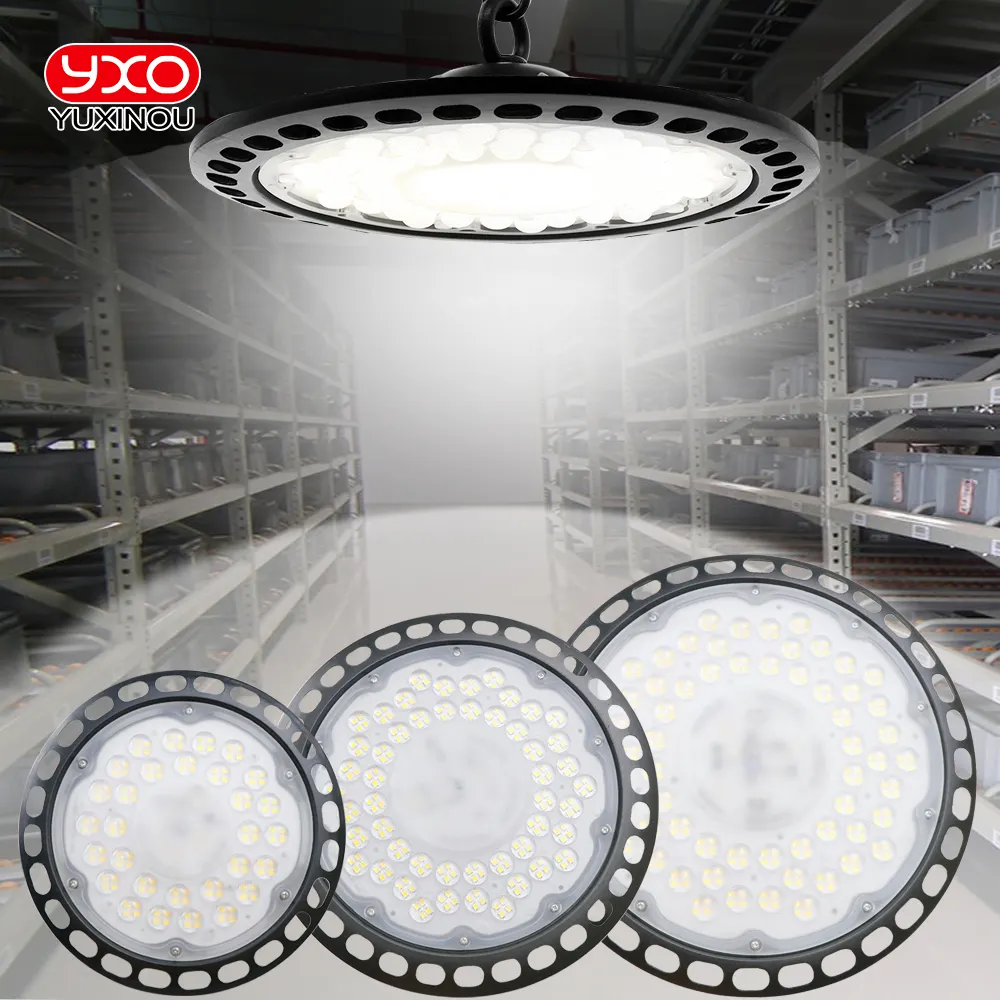 높은 광도 실내 사무실 산업 Led 램프 SMD2835 100w 150w 200w UFO Led 높은 만 빛