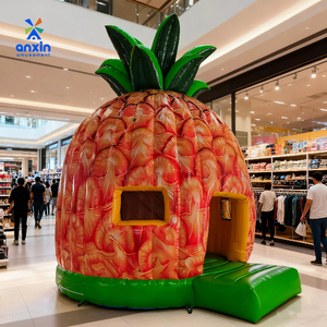 La casa gonfiabile di rimbalzo dell'ananas in PVC trasforma il tuo giardino in un paradiso pieno di divertimento ideale per eventi di compleanni risate infinite - Product Image 1