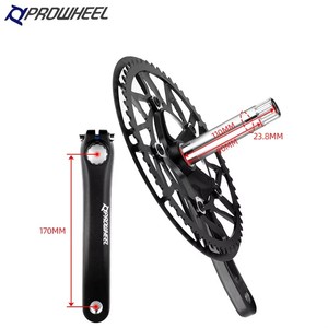 Prowheel vélo vélo pédalier en alliage d'aluminium pliant vélo manivelle 130BCD vtt montagne manivelle bras pour vélos de route adapté pour <span class=keywords><strong>Shimano</strong></span> - Product Image 4