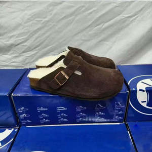 Vente en gros de sandales plates d'été pour femmes, style <span class=keywords><strong>Birkenstock</strong></span>, à bout rond, noires, respirantes, à semelle souple, pour un usage quotidien - Product Image 5