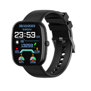 Sleek 1.83 Inch Rectangular Full Lamination Touch Fitness Watch with <strong>Heart</strong> Rate Bluetooth Call for Men Women - Product Image 1