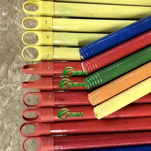 Factory Wholesale Price SSK GLOBAL Eco-Friendly PVC Coated Wooden Handle Contemporary <b>Mop</b> Broomstick Hard Bristle Outdoor Use - Product Image 2