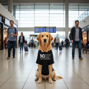 T-shirt « Pas de conversation ni contact visuel » pour chien d'assistance - Product Image 1