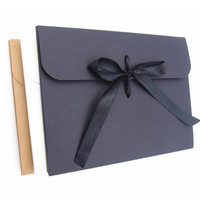 Enveloppe en papier kraft blanc A4 personnalisée avec impression offset, pochette de classement de documents de bureau avec boucle en carton