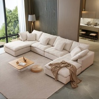 Sofá Chaise Lounge De Diseño Nuevo Y Contemporáneo Con Otomano Sofá Modular Seccional Tipo Nube