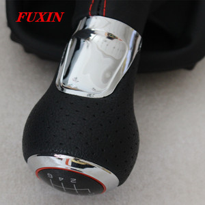 Poignée de levier de vitesse en cuir Fuxin, 6 vitesses, boîte manuelle, pour Audi A4 A3 A6 A6L, design ergonomique - Product Image 3