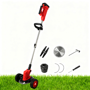 Cortadora de Césped y Desbrozadora Inalámbrica Multifuncional Vertak de 21V con Mango Antivibración y Ruedas de Cuchillas Metálicas - Product Image 1