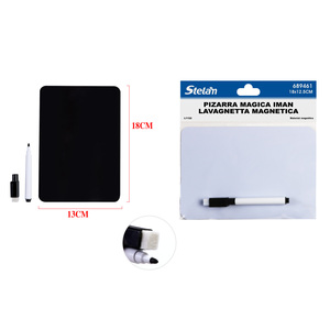 Cadre en aluminium Tableau blanc magnétique en PVC avec jeu de stylos pour l'écriture à la maison ou au bureau - Product Image 1