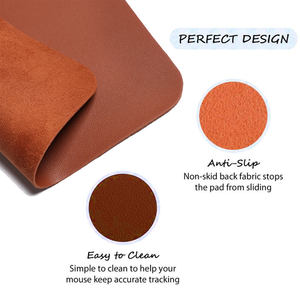 Alfombrilla de Ratón Personalizable con Impresión de Logotipo, de Cuero PU, Antideslizante, Impermeable, Super Suave, para Oficina, Hogar y Juegos - Product Image 4