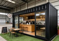 Maison conteneur mobile moderne respirante et pliable 10ft 20ft, Bâtiment modulaire mobile pour bureau, centre commercial, café, bar
