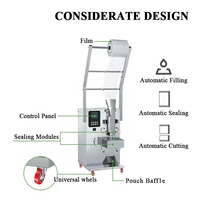 Machine d'emballage pour sachets de bonbons, jus de lait, glaces, sucettes glacées, boissons, eau liquide, avec longueur de sachet réglable de 3 à 16 cm