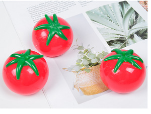 Balles collantes promotionnelles en plastique, jouet anti-stress souple en forme de tomate - Product Image 4
