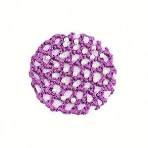 Diadema de poliéster hecha a mano con logo personalizado, diseño de flor y perlas, talla única, para bailarinas, venta al por mayor - Product Image 6