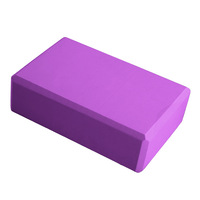 Brique de yoga Pilates en mousse EVA, couleur unie, bloc de yoga Evafoam