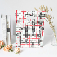 Sacs à provisions Dot Surface Big Jewelry Boutique Cadeau Emballage Plastique Offre Spéciale Noir Impression Sac D'épicerie Personnalisé HDPE Valve