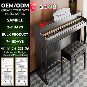 <span class=keywords><strong>Piano</strong></span> Digital Vertical Profesional de Fábrica XIONGHAI con 88 Teclas Contrapesadas de Acción de Martillo Graduado y Barniz Horneado - Product Image 1