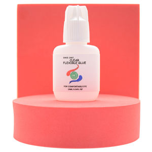 Très populaire Prix de gros Coréen 10 ml Marque privée ISO9001 Colle d'extension de cils flexible transparente - Product Image 1