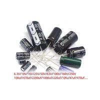 Condensateur électrolytique en aluminium 50V 0.47µF 26 pôles DIP, composants électroniques, vente en gros directe usine, boîtier plastique, ODM