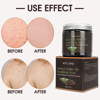 Gommage exfoliant pour la peau au café, gommage corporel, nettoie et adoucit la peau en profondeur, éclaircit le teint, adapté au corps