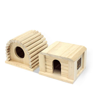 Jouets d'exercice de sport de cochon d'inde détachables ensemble de jouets de hamster en bois, pont arc-en-ciel de balançoire d'animaux, balançoire, cage de hamster nain - Product Image 6