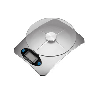 Bilancia da cucina digitale 5kg 1g con piattaforma in vetro, pesatura di precisione per cucinare e infornare - Product Image 1