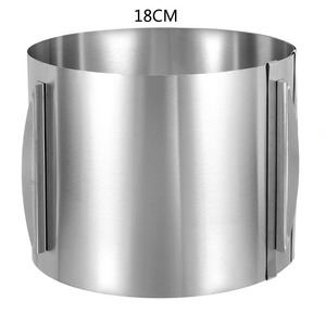 Anneau <span class=keywords><strong>à</strong></span> Gâteau Extra Haut 18cm <span class=keywords><strong>Réglable</strong></span> Acier Inoxydable 430 Grand <span class=keywords><strong>Cercle</strong></span> Forme Moules <span class=keywords><strong>à</strong></span> Mousse <span class=keywords><strong>à</strong></span> Gâteau Anneau de Cuisson Épaisseur de 0.4mm - Product Image 1