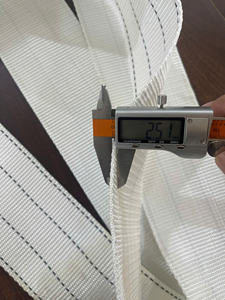 Sangle en polyester de 10 cm, blanche, haute résistance, sangle de levage industrielle et ceinture de fixation de cargaison - Product Image 5
