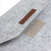 Funda para portátil de fieltro de lana estilo envolvente al por mayor para Mac Book