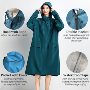 Nouvelle Imperméable Longue Classique Jaune pour Femme Adulte, Imprimé Logo 2026, en Polyester Durable et Réutilisable, Idéale pour les Voyages et la Randonnée en Extérieur - Product Image 2