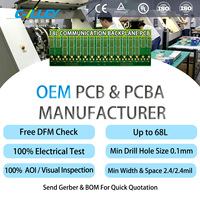 Fabricante de PCB de Placa Base VPX de Formato Grande Personalizado, PCB de Placa Base de Comunicación 18L, Conector de Borde Dorado, PCB de Señal de Alta Velocidad