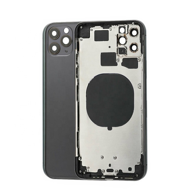 Mobile Phone Back Glass Cover Frame Housing Full Assembly Replacement for iPhone 11Pro Max With Small Parts