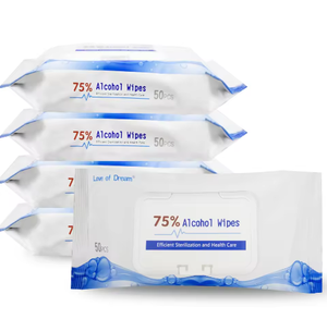 Uniquality Toallitas Antisépticas de Alcohol al 75% No Tejidas, 50 Unidades, para el Cuidado de Manos y Heridas - Product Image 3