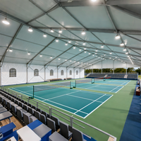 Carpa Profesional para Torneos de Pickleball - Carpas Certificadas CE Resistentes a la Intemperie y al Viento para Instalaciones Permanentes o Temporales