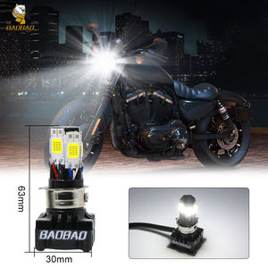 Feux <span class=keywords><strong>led</strong></span> pour motos, 2 pièces, 6 côtés, blancs, feu de croisement et de route, étanches, pour motocyclettes - Product Image 5