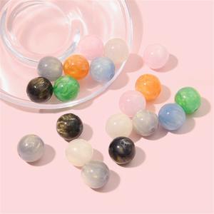 Perles en résine pour la fabrication de bijoux Perles de cristal rondes de 8mm Bracelet faisant démarreur de perles pour cadeaux d'anniversaire de vacances - Product Image 2