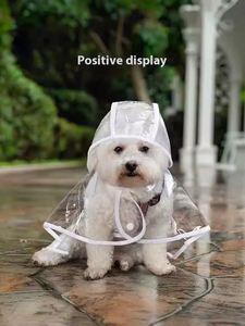 Vente en gros d'usine - Imperméable pour chien avec capuche - Poncho transparent - Plusieurs couleurs pour chiens et chats - Product Image 4