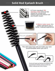 50PCS Cepillo De Limpieza De Pestañas Desechables Spoolies Varitas De Máscara Para Cepillo De Pestañas Cejas Para Pestaas De Maquillaje - Product Image 3