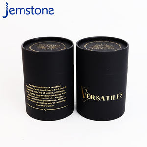 Recycled Cosmetic Bottles Customized Size Gold Foil Embossed Custom Logo Design Four-Color Printing UV Paper Tube - Product Image 3