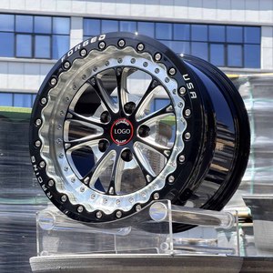 Jantes forgées <span class=keywords><strong>Beadlock</strong></span> noires de <span class=keywords><strong>15</strong></span>, 17 et 18 <span class=keywords><strong>pouces</strong></span>, 5x114.3, 5x112, 5x120, pour course de dragster, compatibles Mustang, GTR, BMW M3 G80, M4, Corvette - Product Image 4